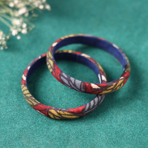 Handpainted Kalamkari Natural Dyed Bangle (Set of 2)