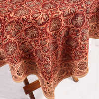 kalamkari block printed table cover