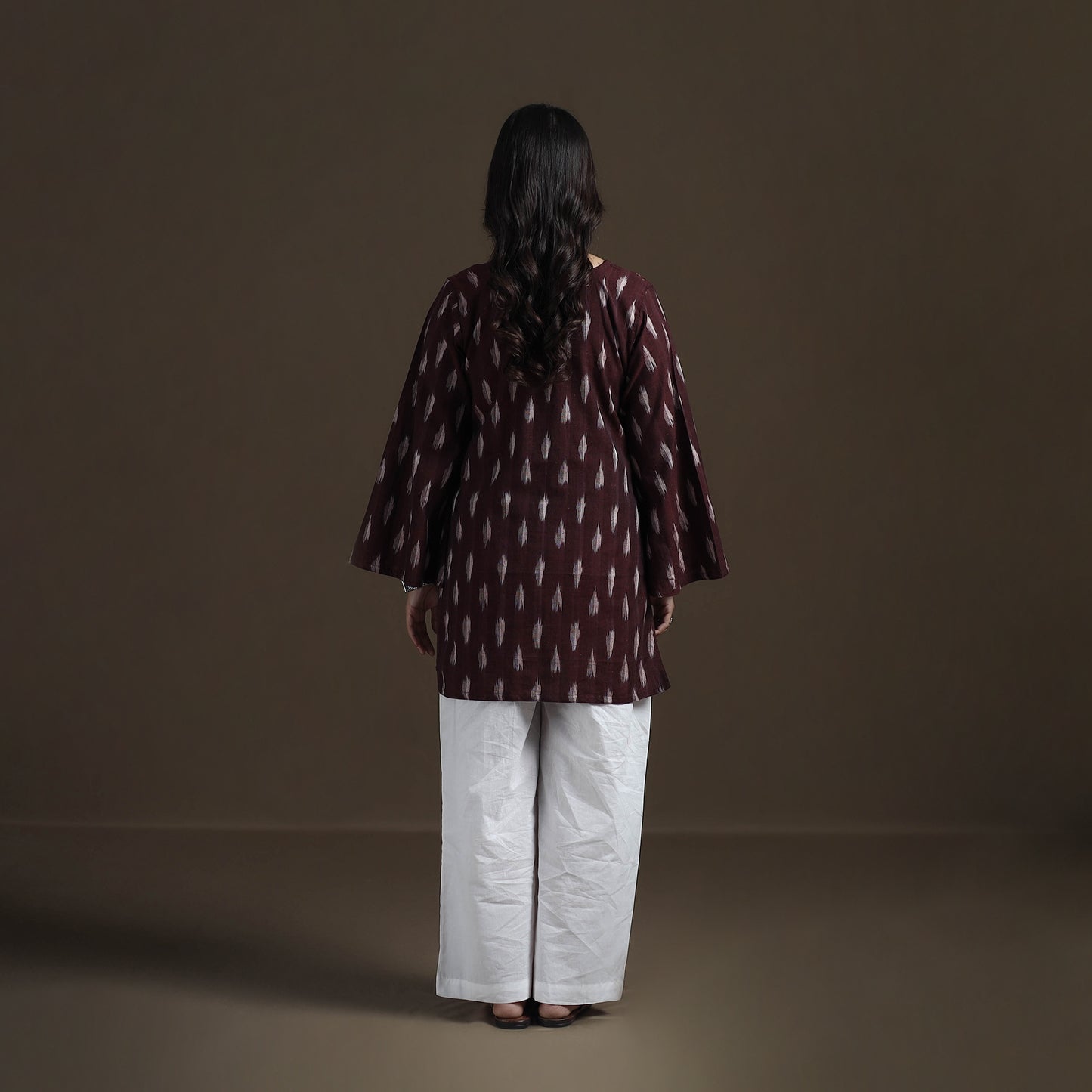 Pochampally Ikat Cotton Short Kurta for Women 23