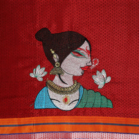Women Embroidered Mercerised Cotton Khun Blouse Piece 14