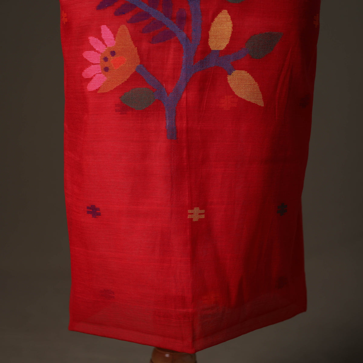 Jamdani Pure Handloom Muslin Unstitched Dress Material: Kurta with Dupatta 33