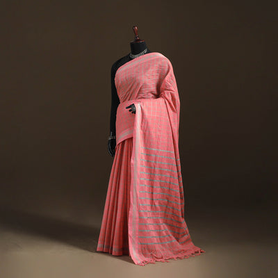 Bengal Handwoven Cotton Checks Begumpuri Saree 24
