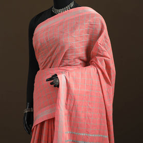 Bengal Handwoven Cotton Checks Begumpuri Saree 24