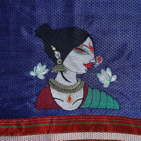 Women Embroidered Mercerised Cotton Khun Blouse Piece 15
