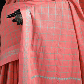Bengal Handwoven Cotton Checks Begumpuri Saree 24