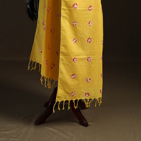 Shibori Tie-Dye Cotton Dupatta with Tassels 21