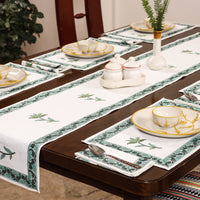 Block Printed Cotton Table Runner