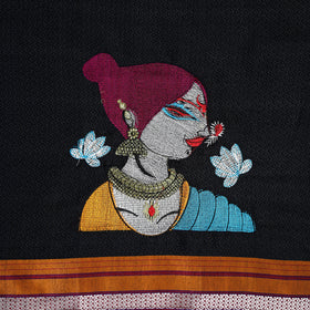 Women Embroidered Mercerised Cotton Khun Blouse Piece 16