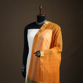 Pure Handloom Cotton Nizam Zari Border Mangalagiri Dupatta 25