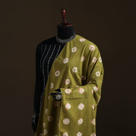Shibori Tie-Dye Cotton Dupatta with Tassels 22
