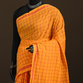 Bengal Handwoven Cotton Checks Begumpuri Saree 25