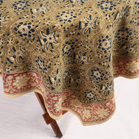 kalamkari block printed table cover