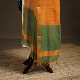 Pure Handloom Cotton Nizam Zari Border Mangalagiri Dupatta 25