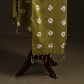 Shibori Tie-Dye Cotton Dupatta with Tassels 22