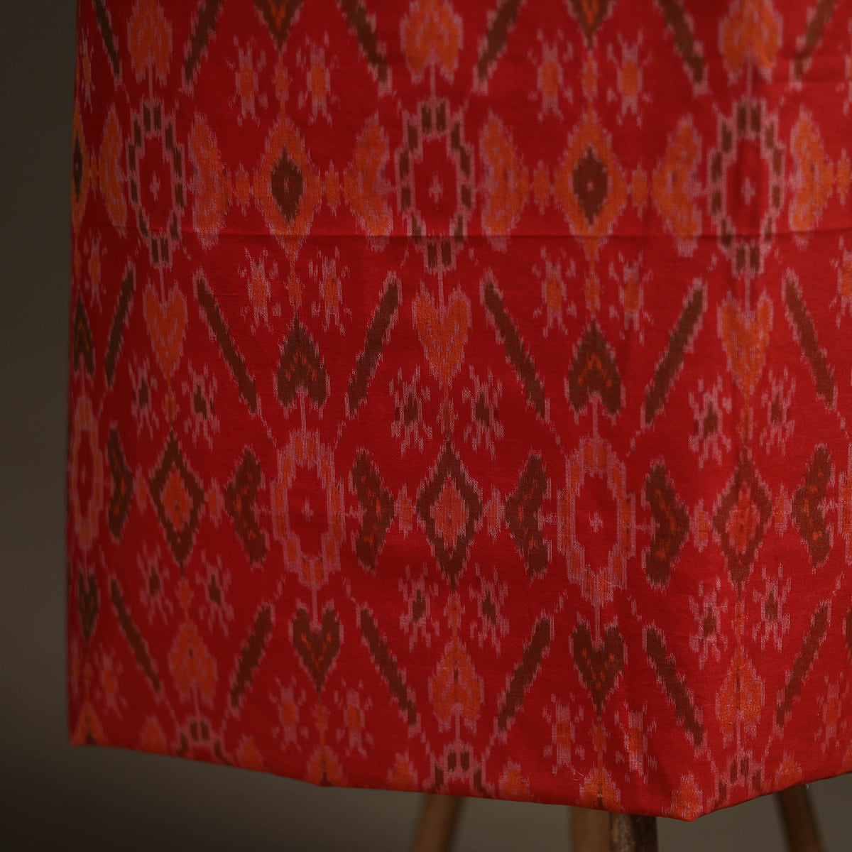 Pochampally Ikat Handloom Sico Unstitched Dress Material: Kurta with Dupatta 01
