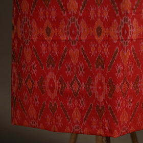 Pochampally Ikat Handloom Sico Unstitched Dress Material: Kurta with Dupatta 01