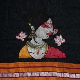 Women Embroidered Mercerised Cotton Khun Blouse Piece 17