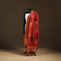 Bagh Hand Block Print Natural Dyed Tissue Zari Chanderi Silk Dupatta 27
