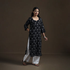 Pochampally Ikat Cotton Straight Kurta for Women 16