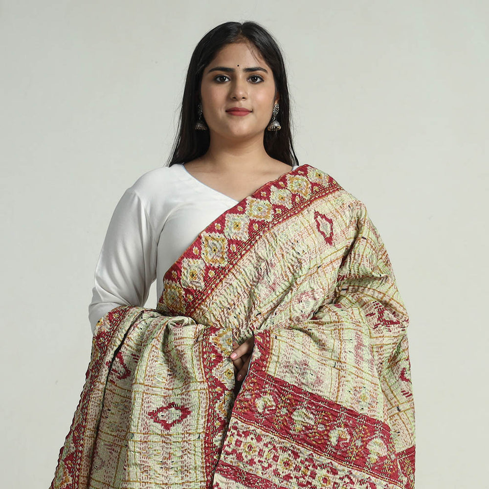 Kantha Embroidery Dupatta