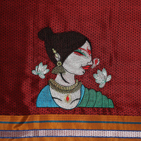 Women Embroidered Mercerised Cotton Khun Blouse Piece 18