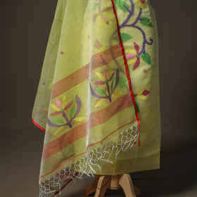 Jamdani Pure Handloom Muslin Unstitched Dress Material: Kurta with Dupatta 36