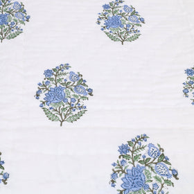  Double - Reversible Sanganeri Block Print Cotton Quilt