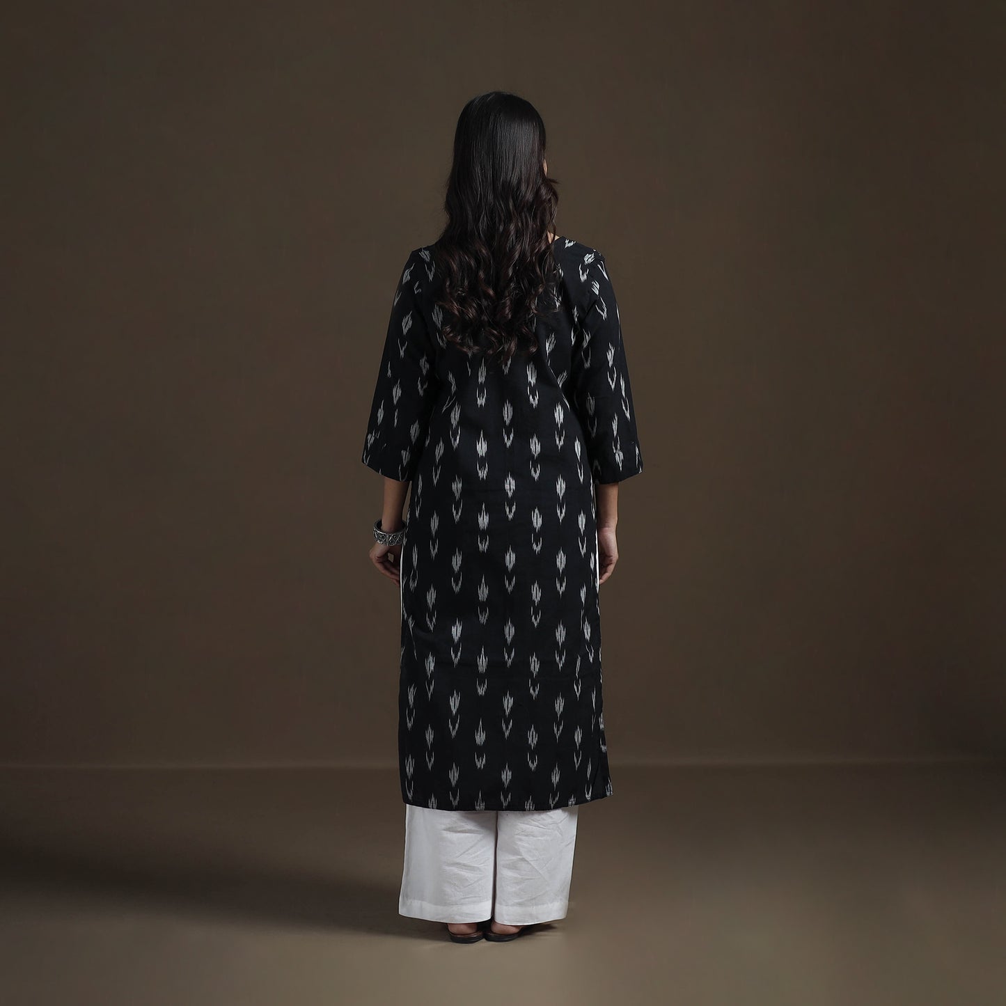 Pochampally Ikat Cotton Straight Kurta for Women 16