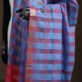 Pure Handloom Cotton Nizam Zari Border Mangalagiri Dupatta 27