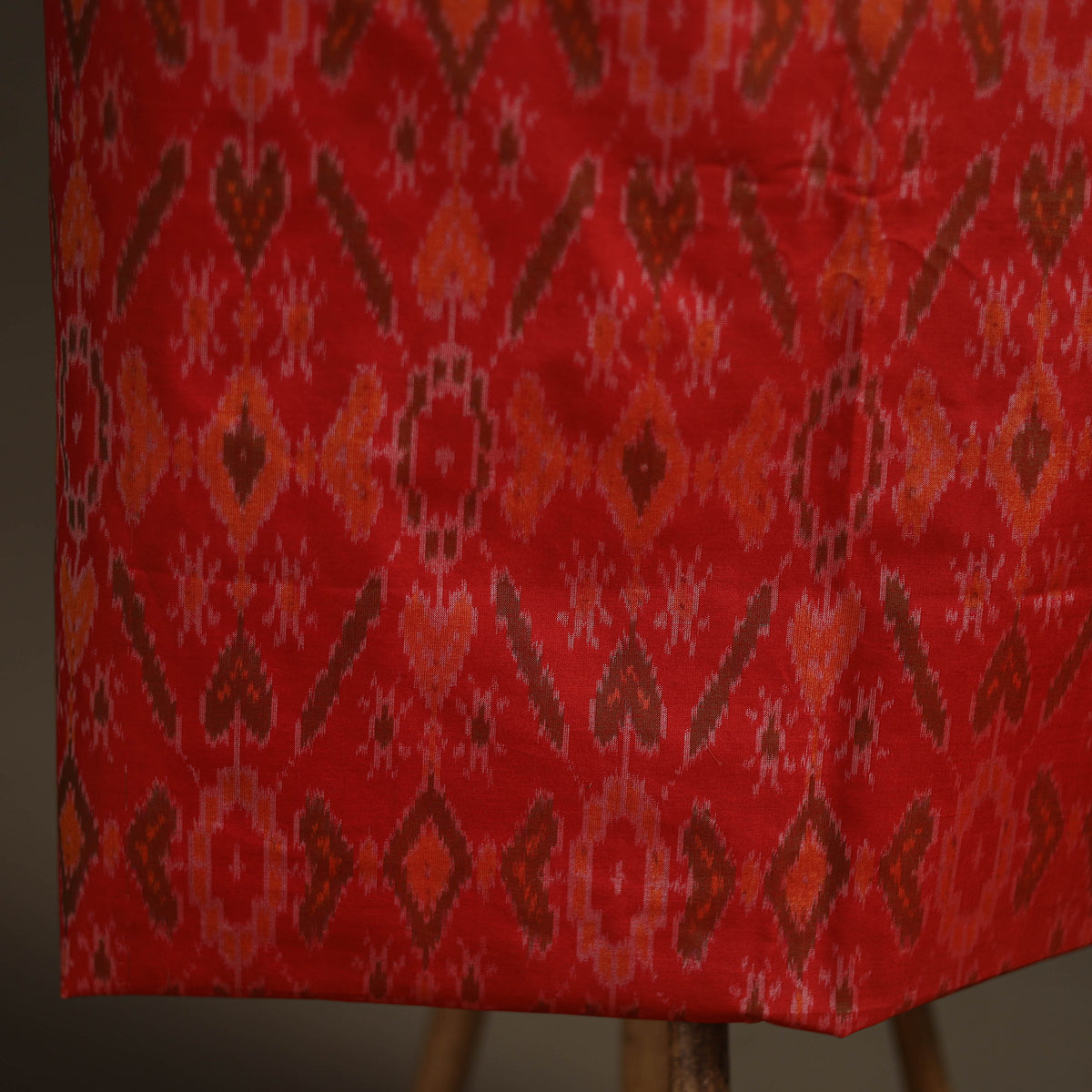 Pochampally Ikat Handloom Sico Unstitched Dress Material: Kurta with Dupatta 02