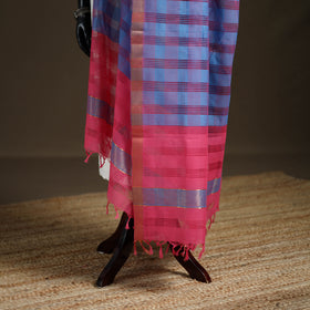 Pure Handloom Cotton Nizam Zari Border Mangalagiri Dupatta 27