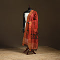 Bagh Hand Block Print Natural Dyed Tissue Zari Chanderi Silk Dupatta 29