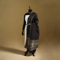 Brown - Pipad Hand Block Print Natural Dyed Chanderi Silk Handloom Dupatta 24