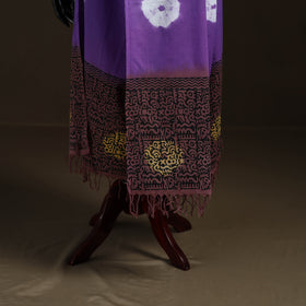 Shibori Tie-Dye Cotton Dupatta with Tassels 25