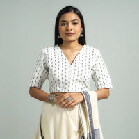 Jacquard Stitched Blouse
