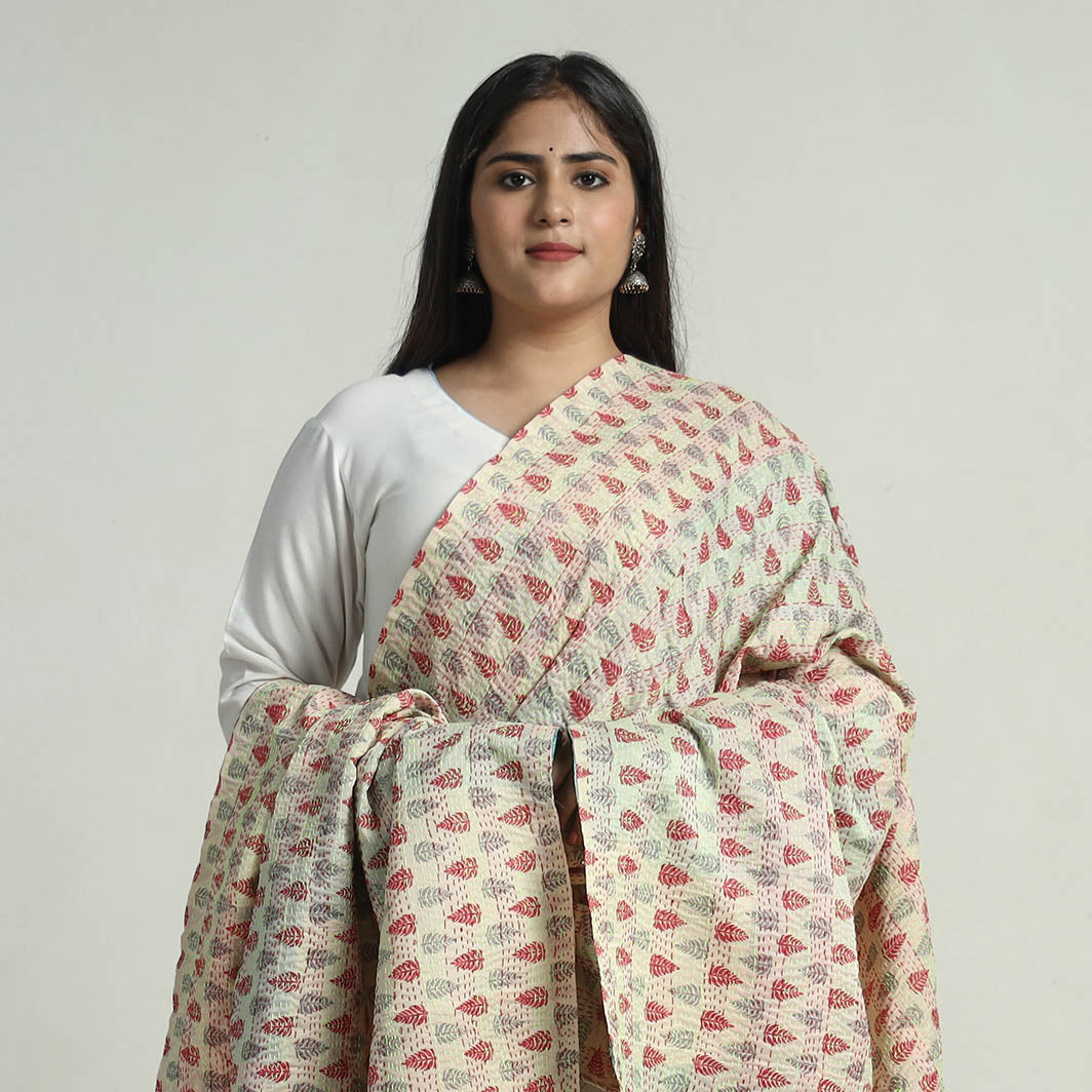 Kantha Embroidery Dupatta