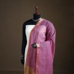 Pure Handloom Cotton Nizam Zari Border Mangalagiri Dupatta 30