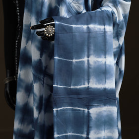 Shibori Tie-Dye Cotton Dupatta with Tassels 27