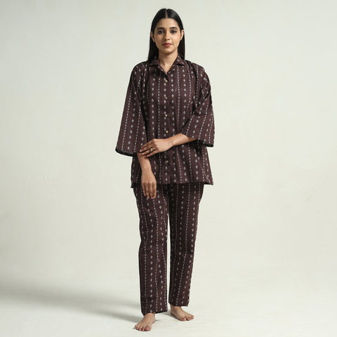 jacquard night suit