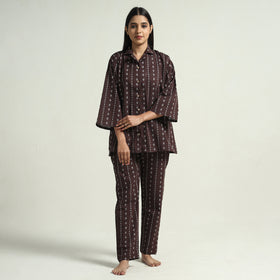 jacquard night suit