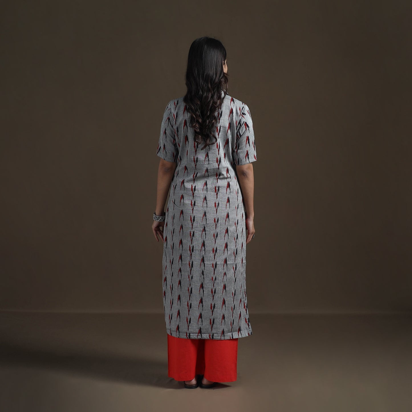 Pochampally Ikat Cotton Straight Kurta for Women 15