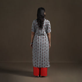 Pochampally Ikat Cotton Straight Kurta for Women 15