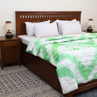 Double - Reversible Sanganeri Block Print Cotton Quilt 24