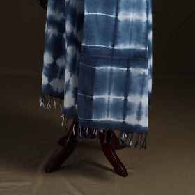 Shibori Tie-Dye Cotton Dupatta with Tassels 27