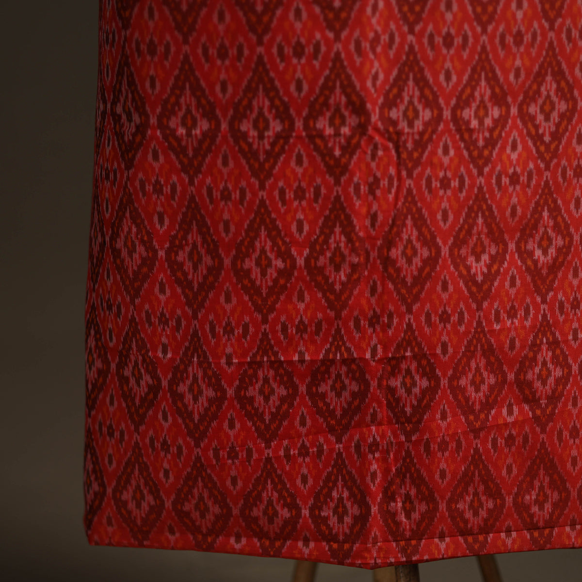 Pochampally Ikat Handloom Sico Unstitched Dress Material: Kurta with Dupatta 04