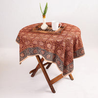 kalamkari block printed table cover