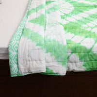 Double - Reversible Sanganeri Block Print Cotton Quilt 24