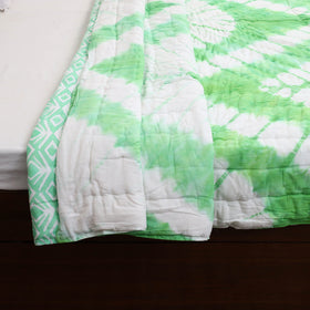 Double - Reversible Sanganeri Block Print Cotton Quilt 24