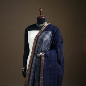 Pure Handloom Cotton Nizam Zari Border Mangalagiri Dupatta 31