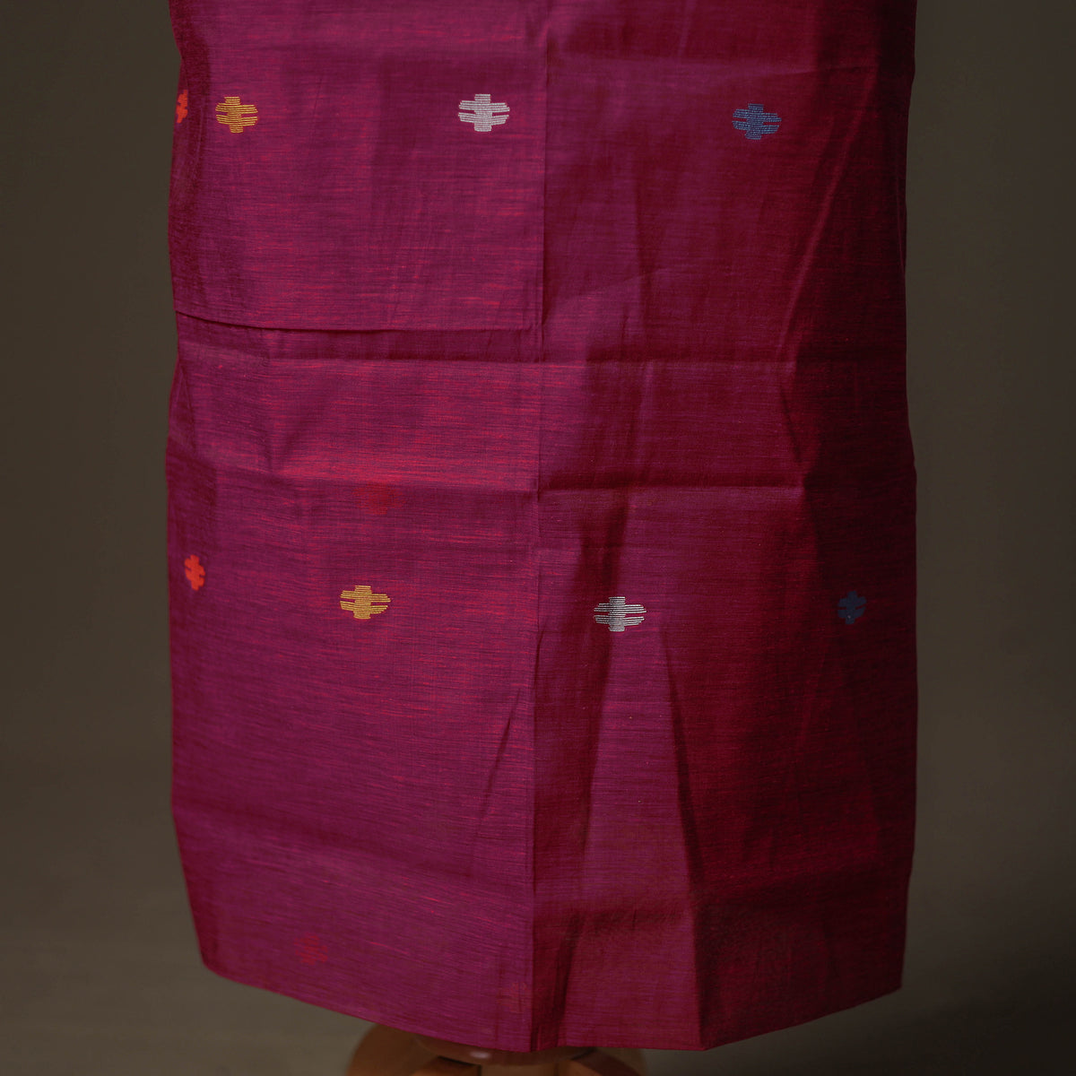 Jamdani Pure Handloom Muslin Unstitched Dress Material: Kurta with Dupatta 39